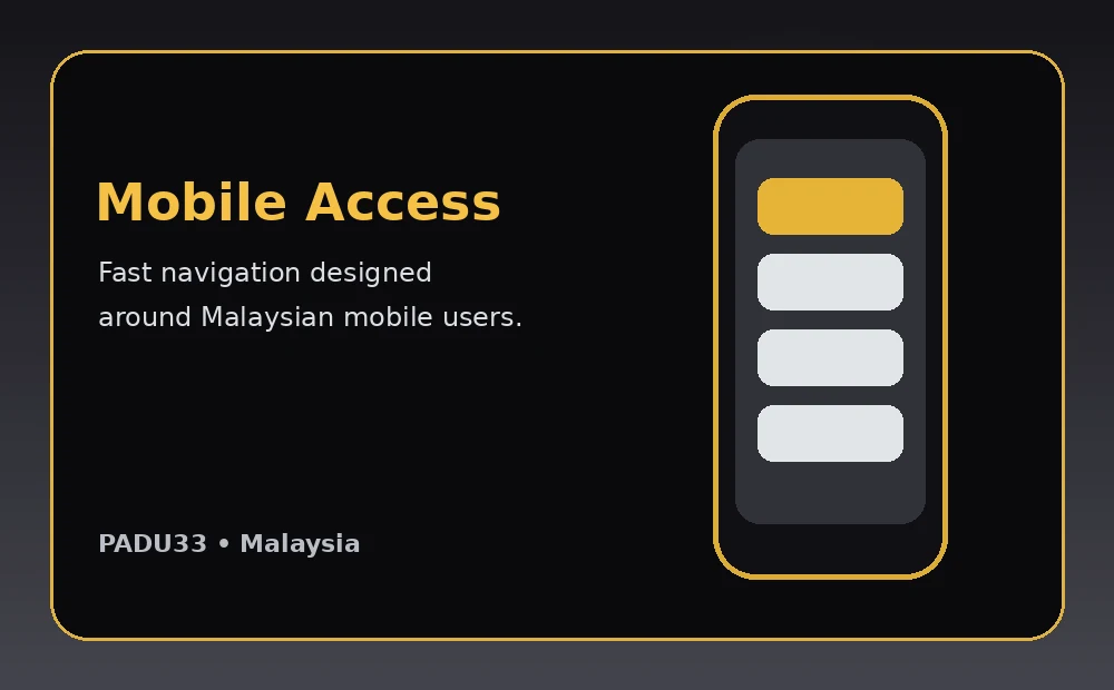 PADU33 FAQ Malaysia | Login, Register, JILI, Payments & Safety PADU33 Malaysia